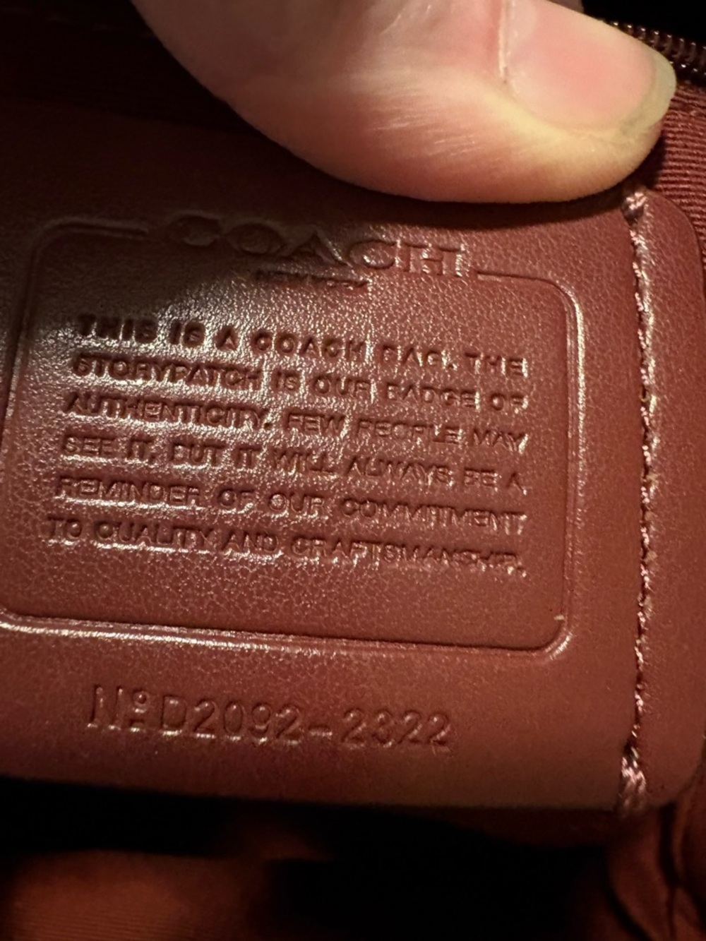 Coach Red Jordyn Backpack - Picture 5 of 6